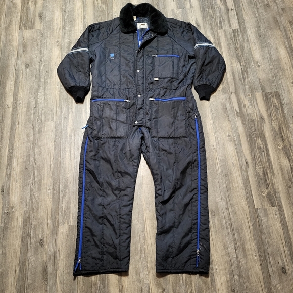 Vintage Duxbak Coveralls Insulated Snow Suit Winter Work Wear Mens Size 2XL XXL